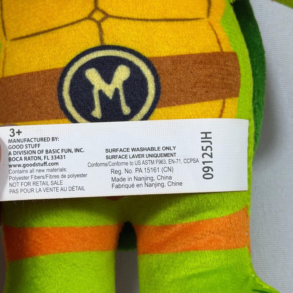 Michelangelo Donatello Plush Toy Set Nickelodeon Good Stuff 9 Inch NINGA turtle - Picture 4 of 6